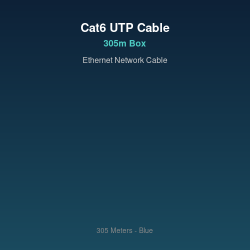 Cat6 UTP ქსელური კაბელი 305მ